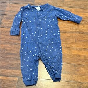 H&M Navy Star Pattern Kids Footie